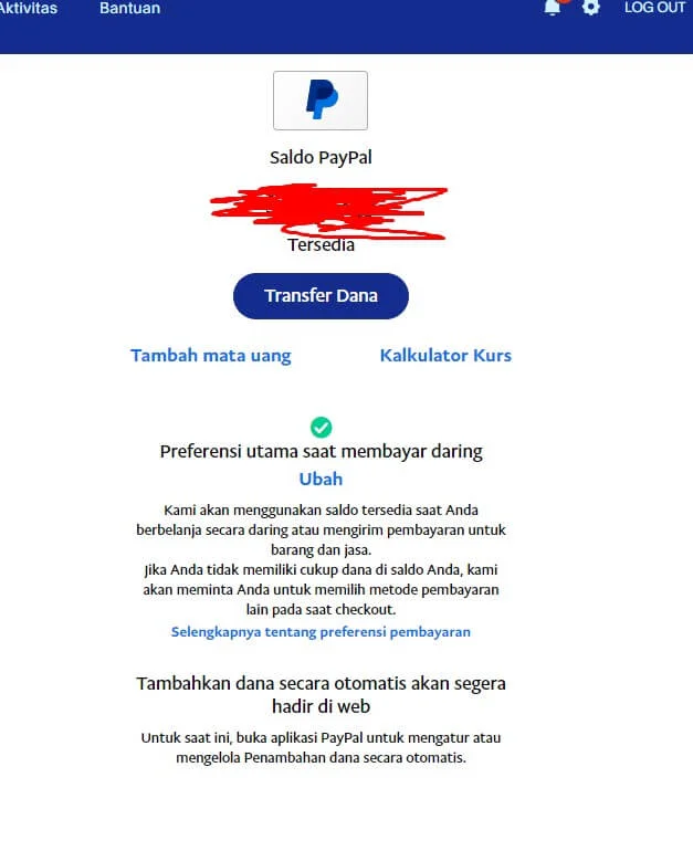 tarik dana dari paypal ke ovo